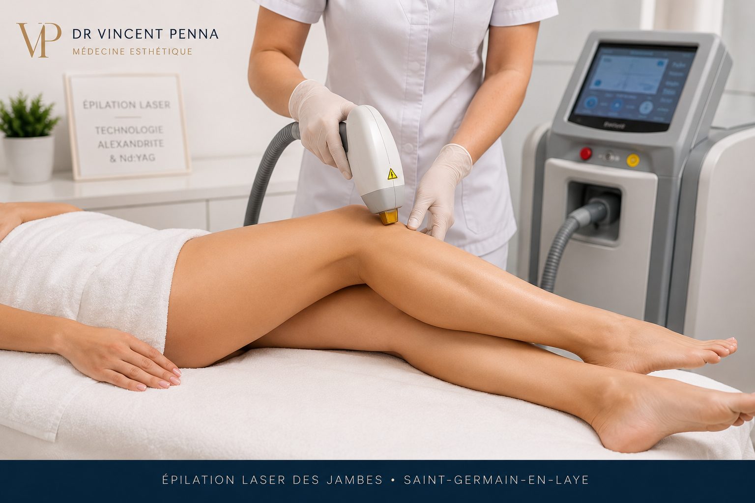 Épilation laser des jambes à Saint-Germain-en-Laye pour demi-jambes cuisses et jambes entières