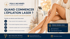 Calendrier pour commencer l’épilation laser en automne au centre du Dr Vincent Penna à Saint-Germain-en-Laye