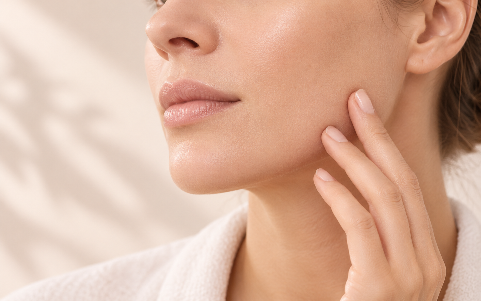 Visage féminin - évaluation avant épilation laser ou électrolyse à Saint-Germain-en-Laye